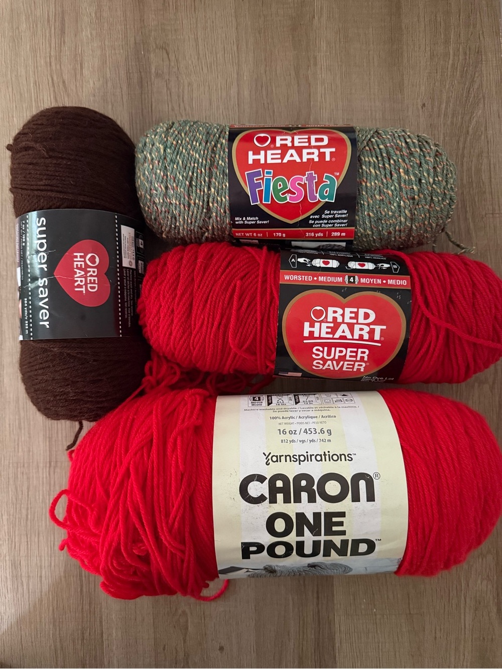 Worsted Weight Acrylic Lot